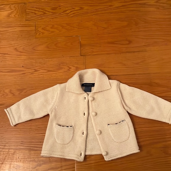 Burberry knitted pants sweater jacket pants set